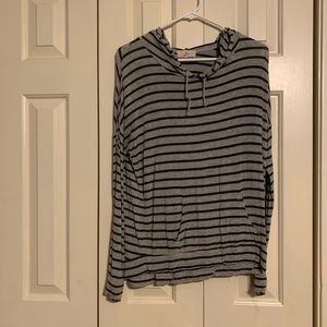 Striped light hoodie